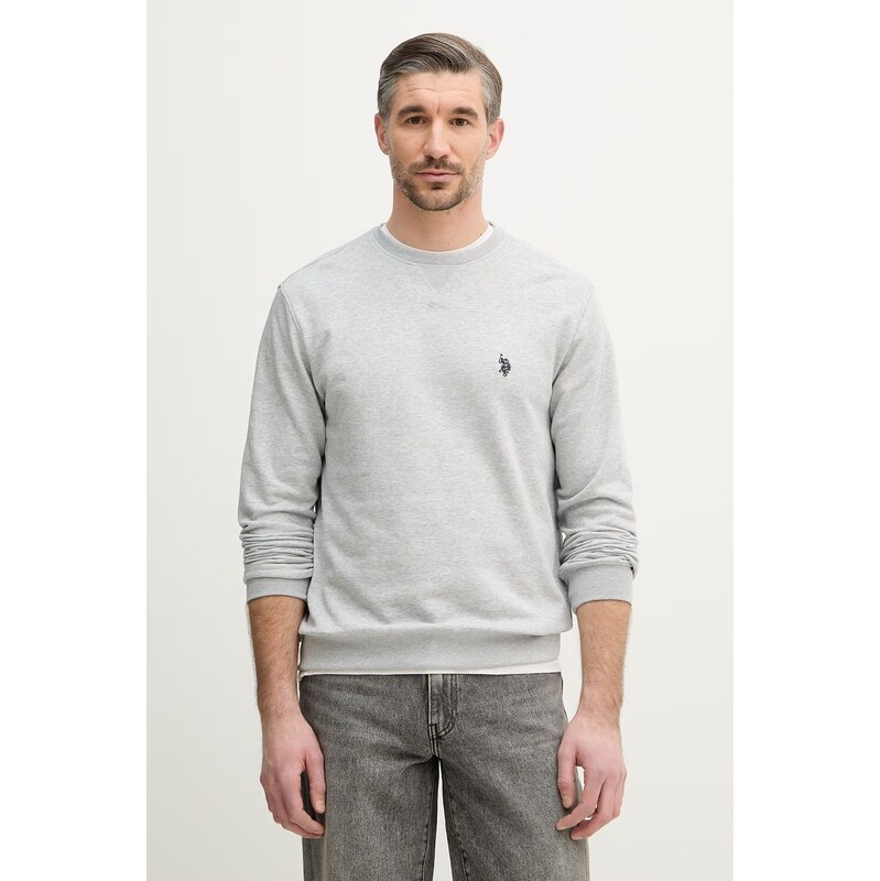 U.S. Polo Assn. mikina pánská s bavlnou DHM LB CREW