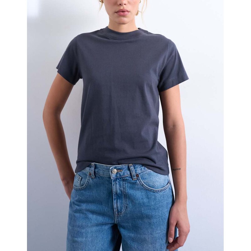 Topshop classic tee in charcoal-Grey