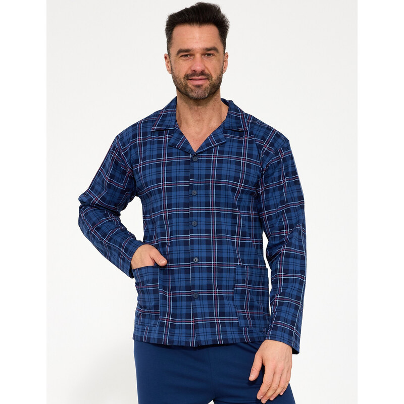 pyžamo model 21921753 dlouhé/r S2XL pánské rozepínací - Cornette
