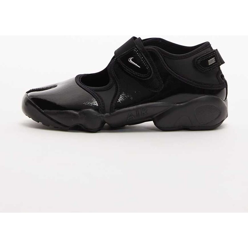 Nike Air Rift patent trainers in black