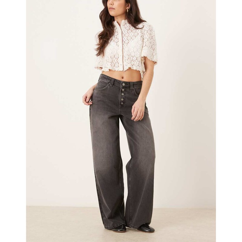 Free People nia BF jean in off black 112879324