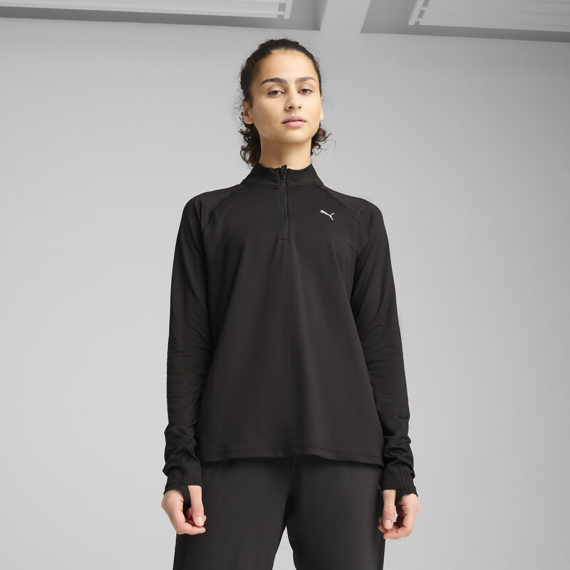 PUMA RUN VELOCITY CLOUDSPUN Quarter-Zip Top Women