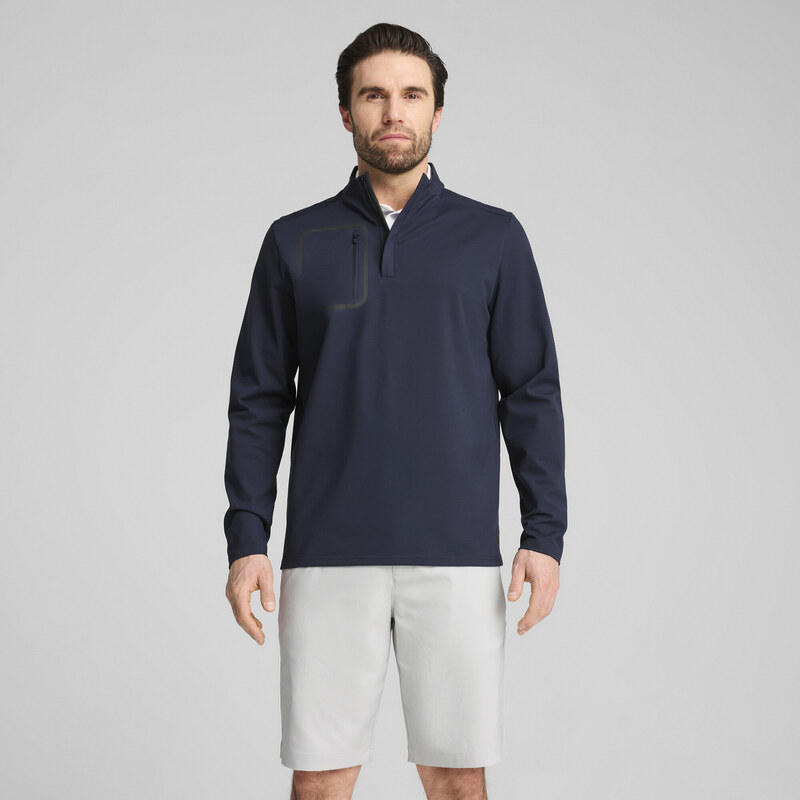 PUMA CLOUDSPUN Tech Quarter Zip Golf Top Men