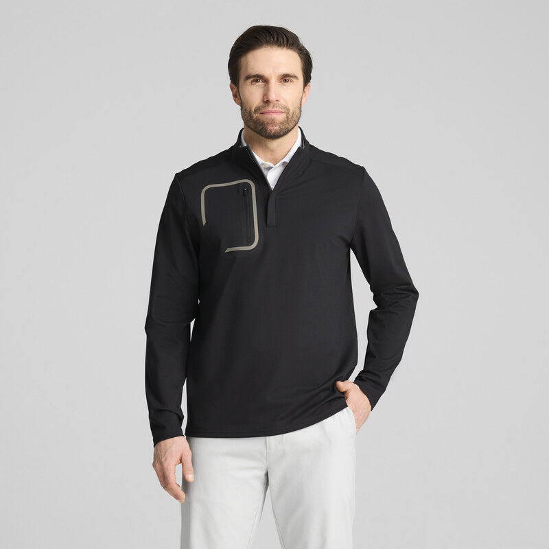 PUMA CLOUDSPUN Tech Quarter Zip Golf Top Men