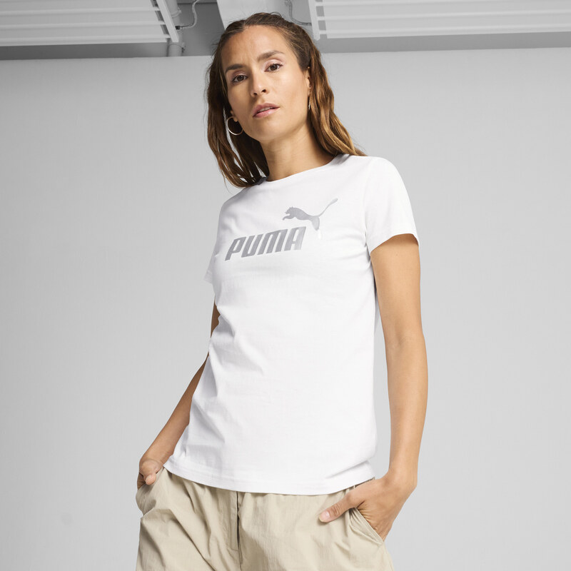 PUMA Essentials Metallic Logo Tee Women
