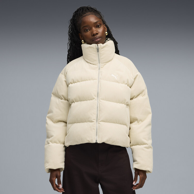 PUMA Wardrobe Essentials Corduroy Puffer Jacket Women