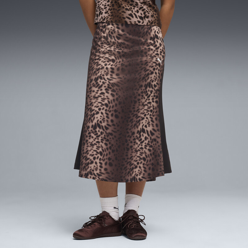 PUMA T7 Leo Luxe Track Midi Skirt Women