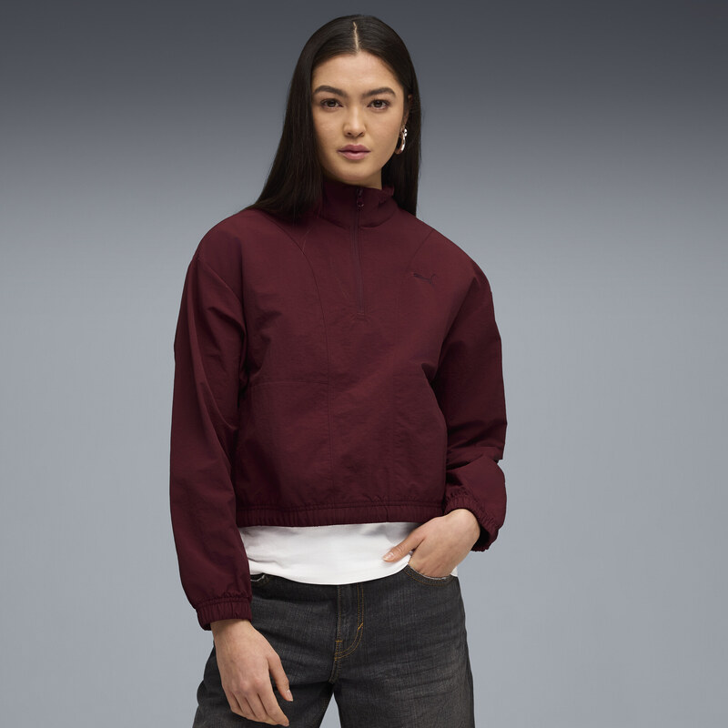 PUMA HER Relaxed Half-Zip Crew Women