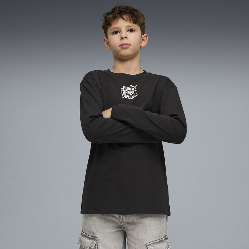 PUMA MID 90s Relaxed Long Sleeve Tee Youth