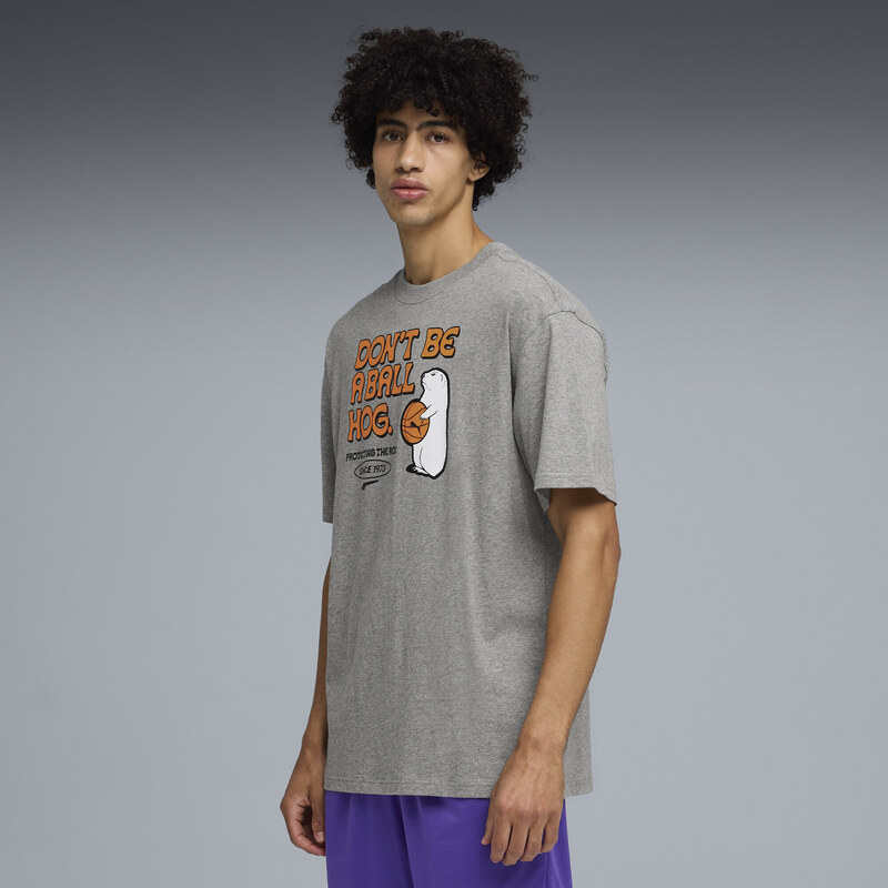 PUMA Junior Varsity II Relaxed Basketball Tee Men