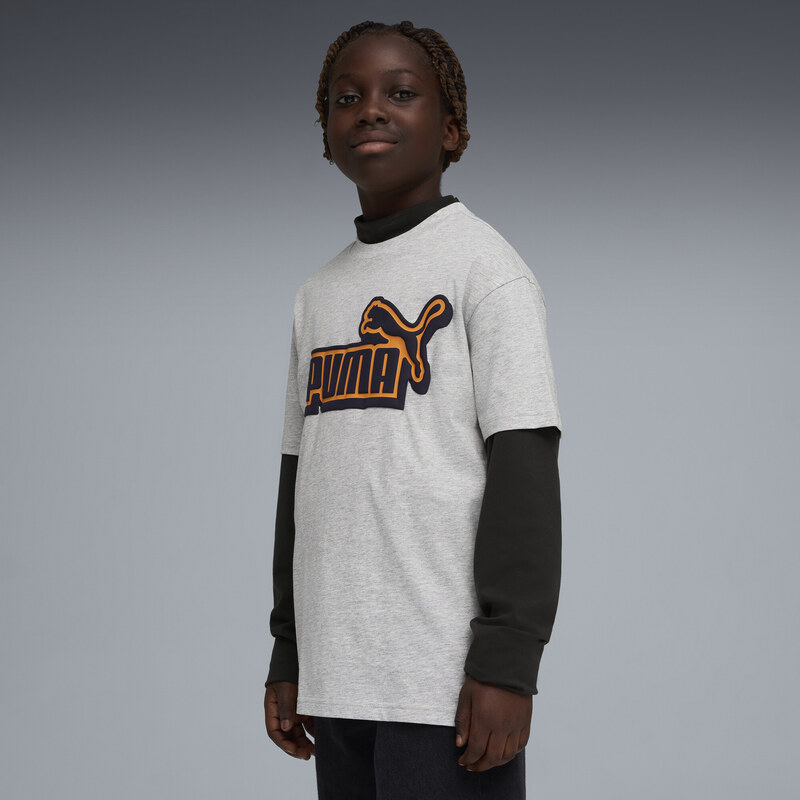 PUMA Essentials Logo Lab Relaxed Graphic Tee Youth