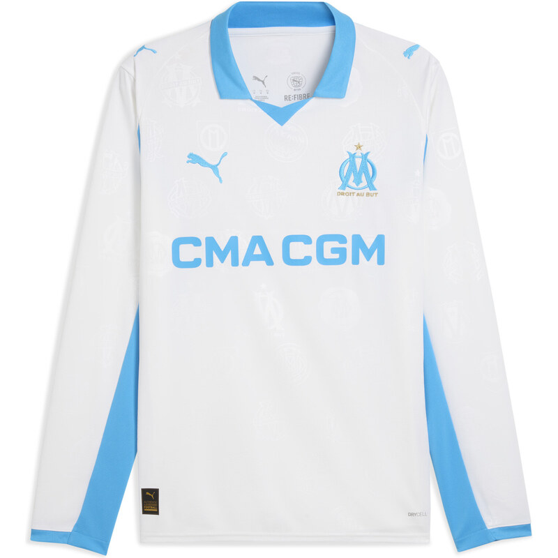 PUMA Olympique de Marseille 25/26 Long Sleeve Home Jersey Men