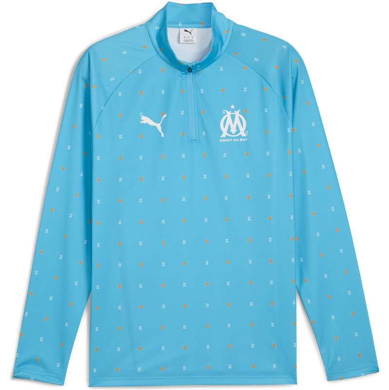 PUMA Olympique de Marseille Pre-match Quarter-Zip Top Men