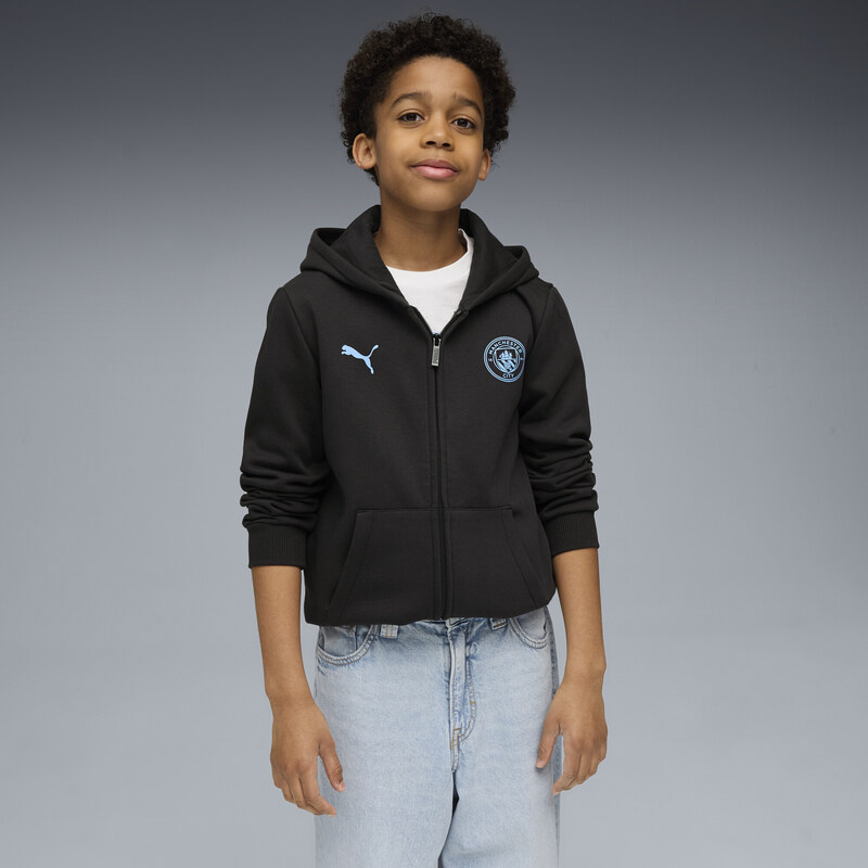 PUMA Manchester City FtblEssentials Hooded Jacket Youth