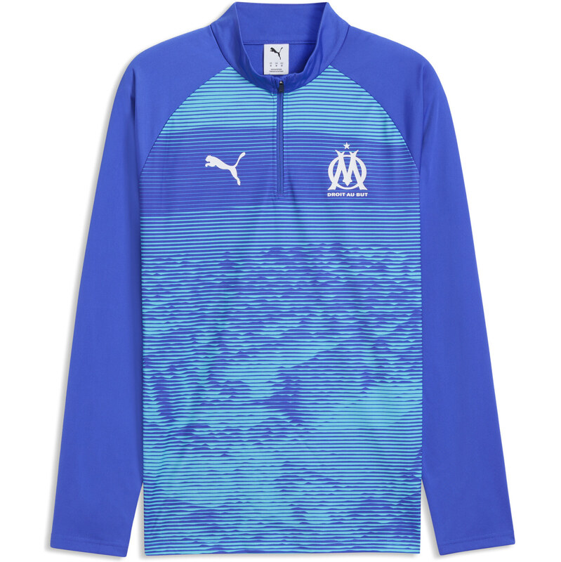 PUMA Olympique de Marseille Warm Up Quarter-Zip Jersey Men