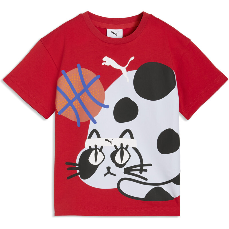 PUMA Sporty Cats Relaxed Graphic Tee Kids