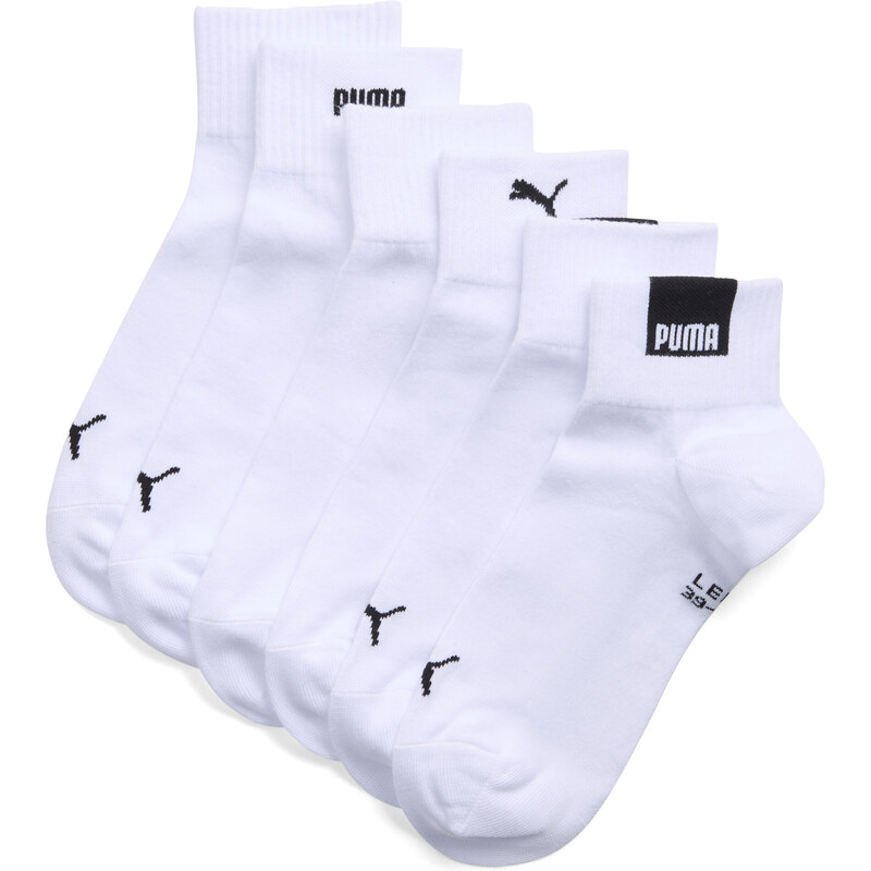 PUMA Unisex Quarter Socks (3-Pack)