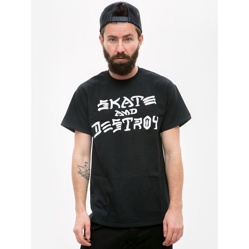 Pánské tričko s krátkým rukávem Black Thrasher Skate And Destroy