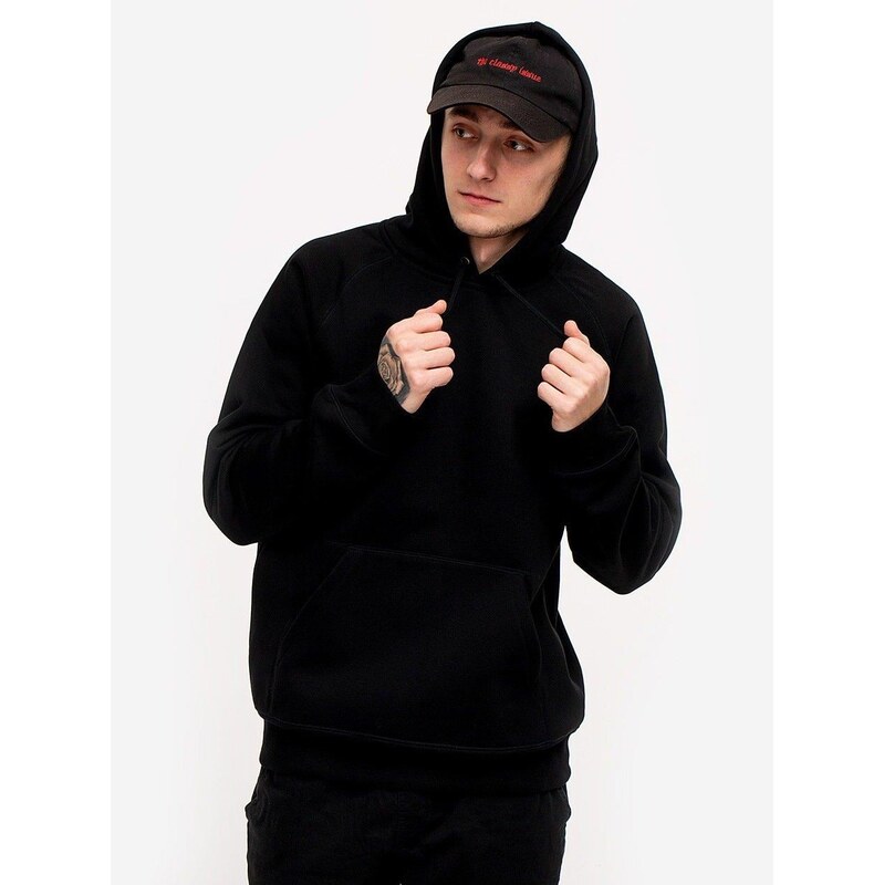 Pánská mikina s kapucí černá / zlatá Carhartt WIP Chase