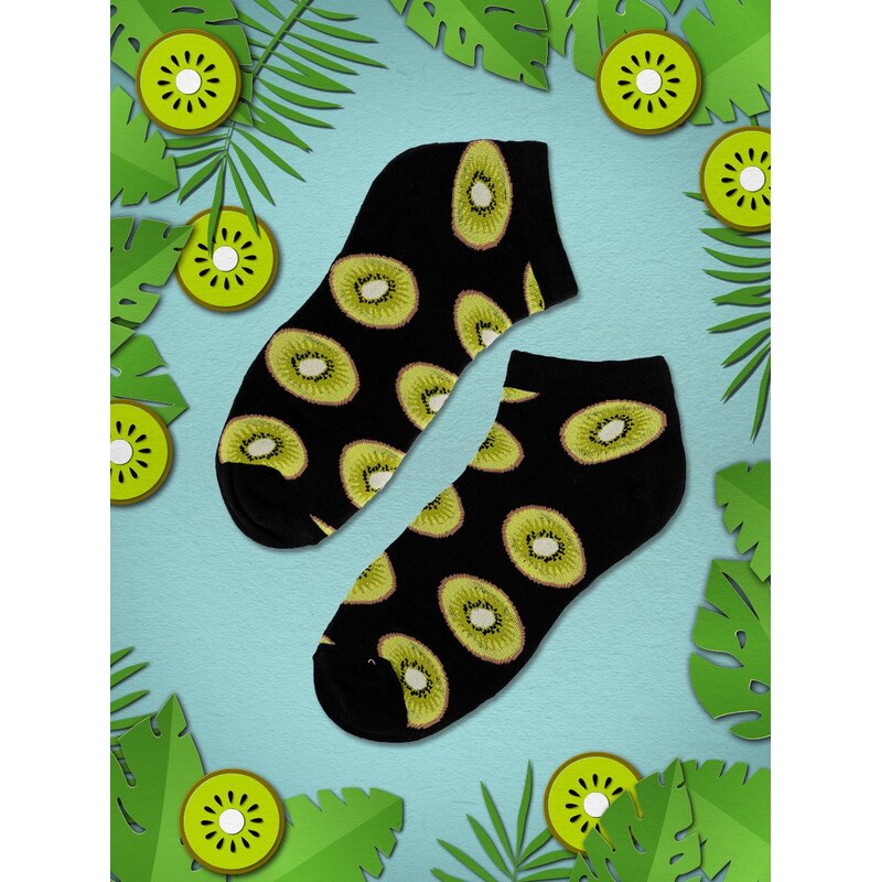 Pánské nízké ponožky Urban Socks Kiwi černé