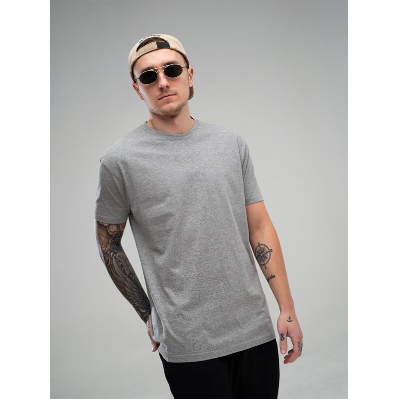 Jigga Wear No Logo Tričko s krátkým rukávem Light Grey