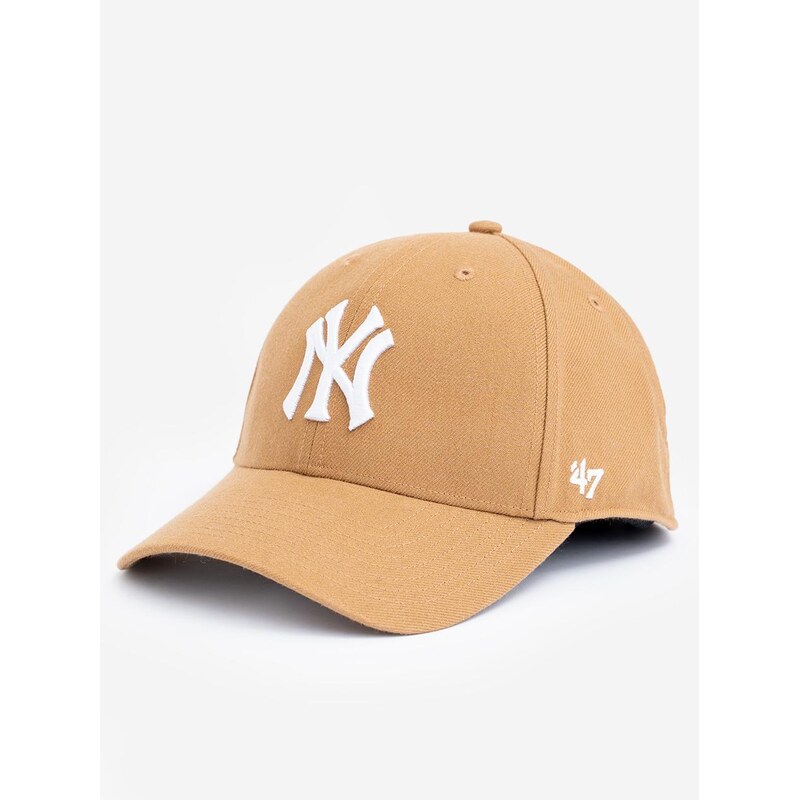 47 Brand Snapback Cap Light Brown 47 Značka New York Yankees MLB