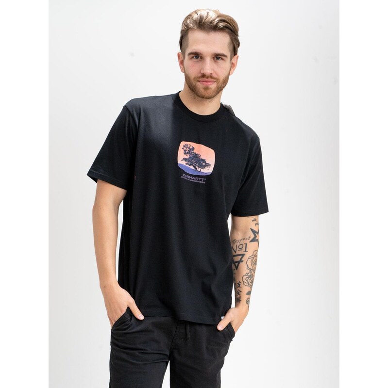Tričko s krátkým rukávem Carhartt WIP Seeds černé