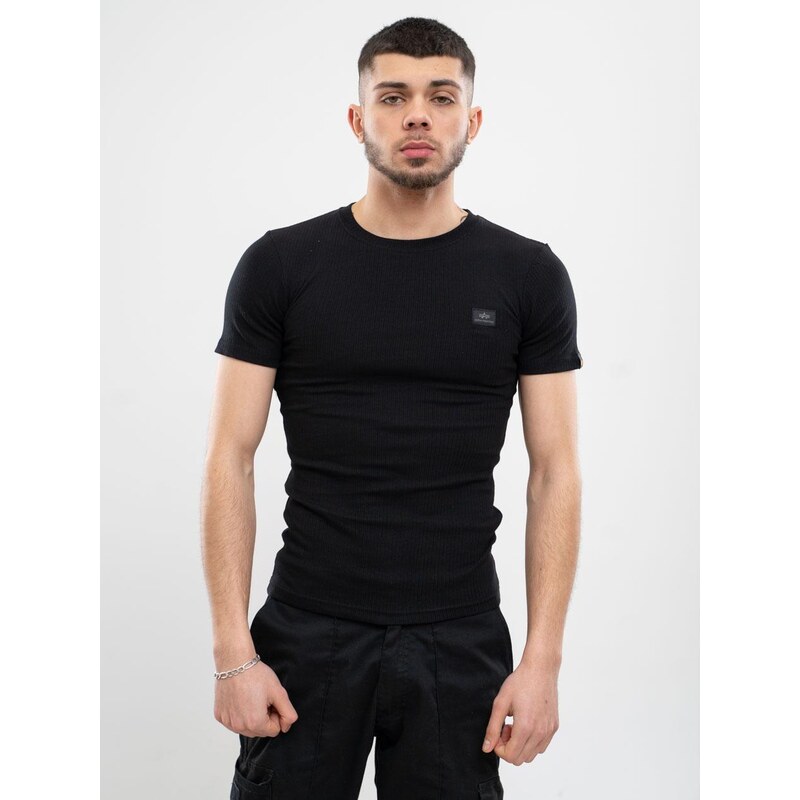 Alpha Industries X-Fit Rib tričko s krátkým rukávem černé