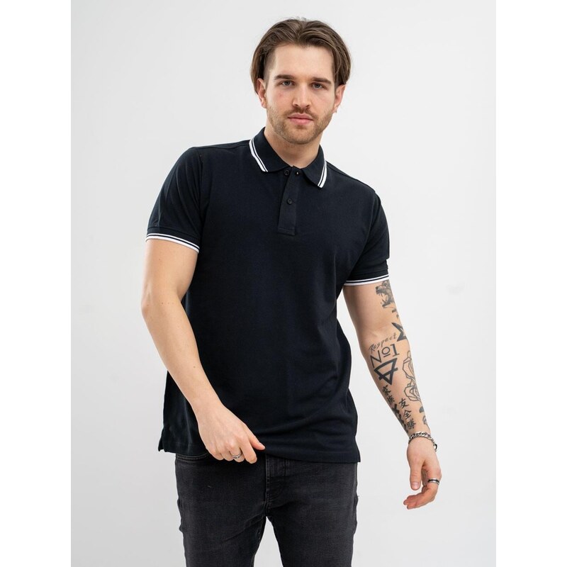 Pánská polokošile s krátkým rukávem černá Jigga Wear Classic