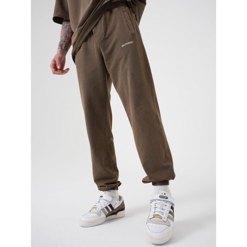 Pánské hnědé tepláky Jogger Machinist Relaxed Washing Luxury