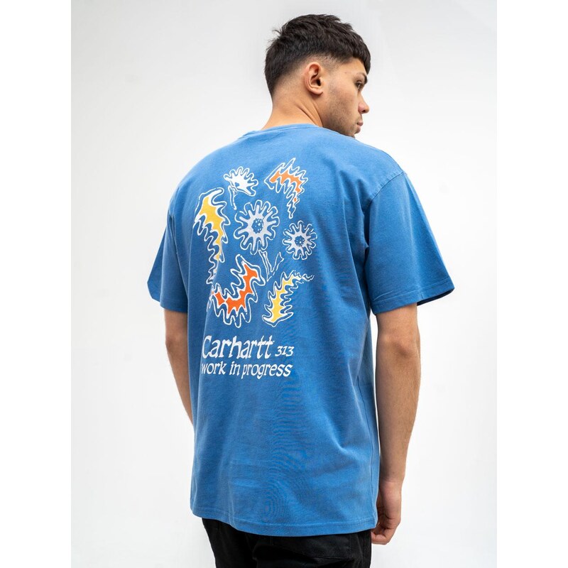 Pánské tričko Carhartt WIP Splash Blue s krátkým rukávem
