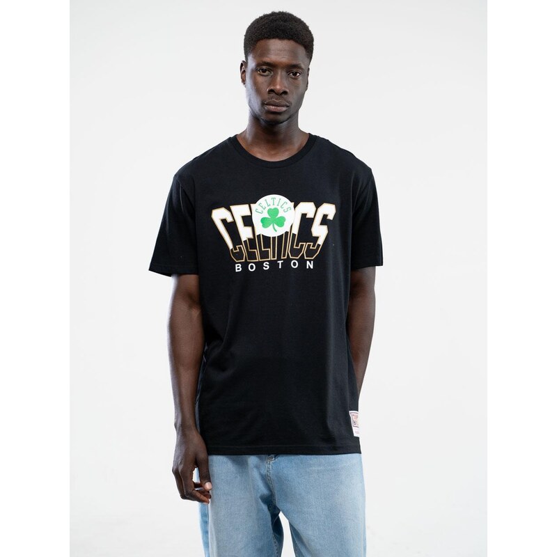 Černé tričko s krátkým rukávem Mitchell & Ness Boston Celtics