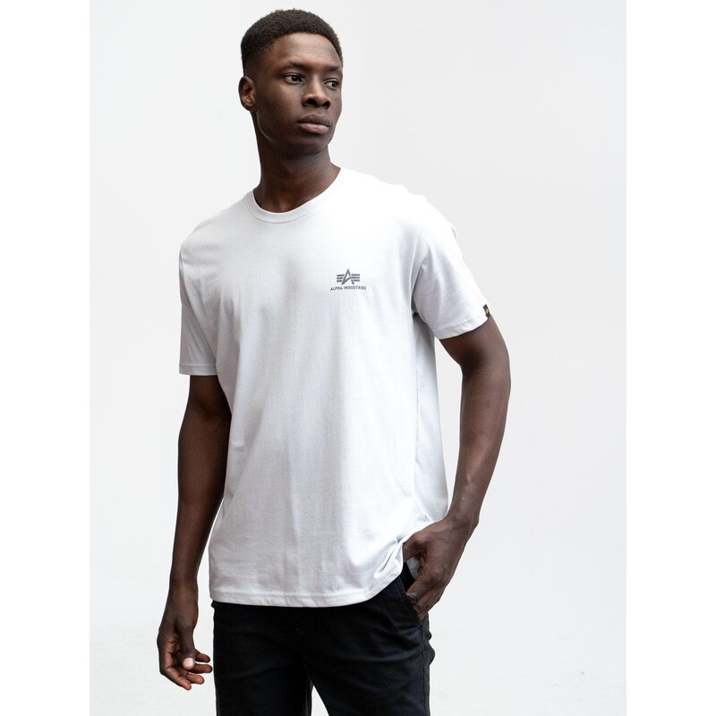 Pánské světle šedé tričko s krátkým rukávem Alpha Industries