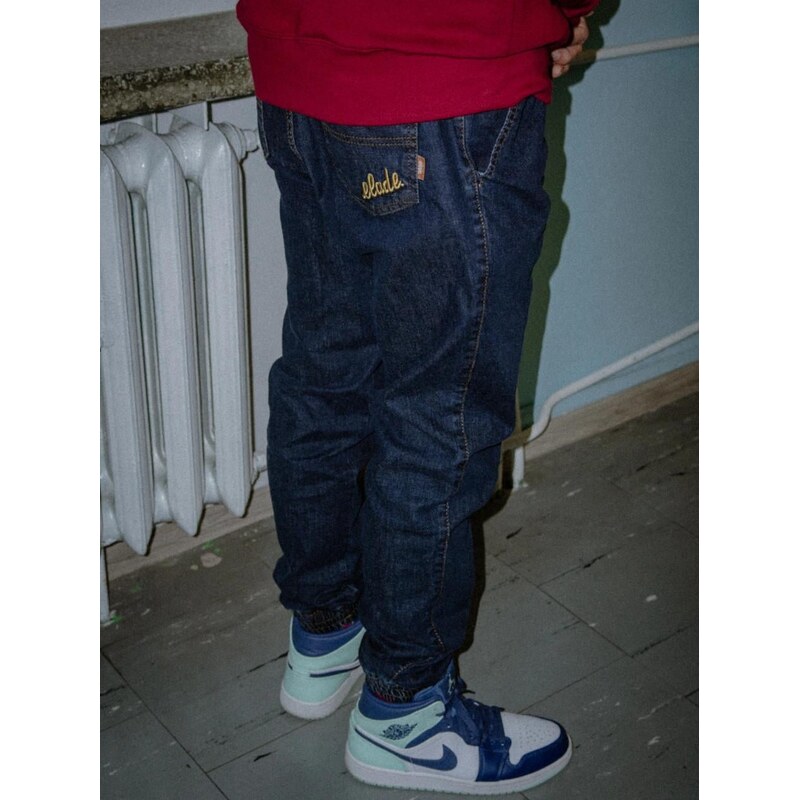 Pánské tmavě modré džíny Elade Handwritten Mini Logo Jogger s