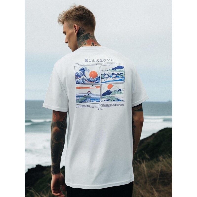 Pánské tričko s krátkým rukávem White MyStars Japan Board