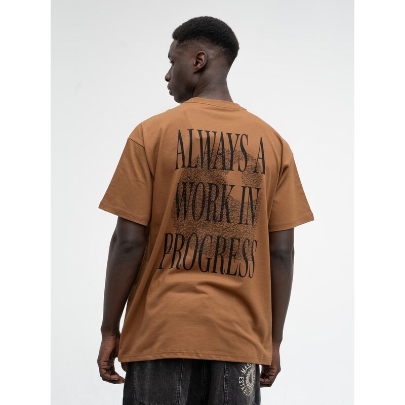 Pánské hnědé tričko Carhartt WIP S/S Always A WIP s krátkým