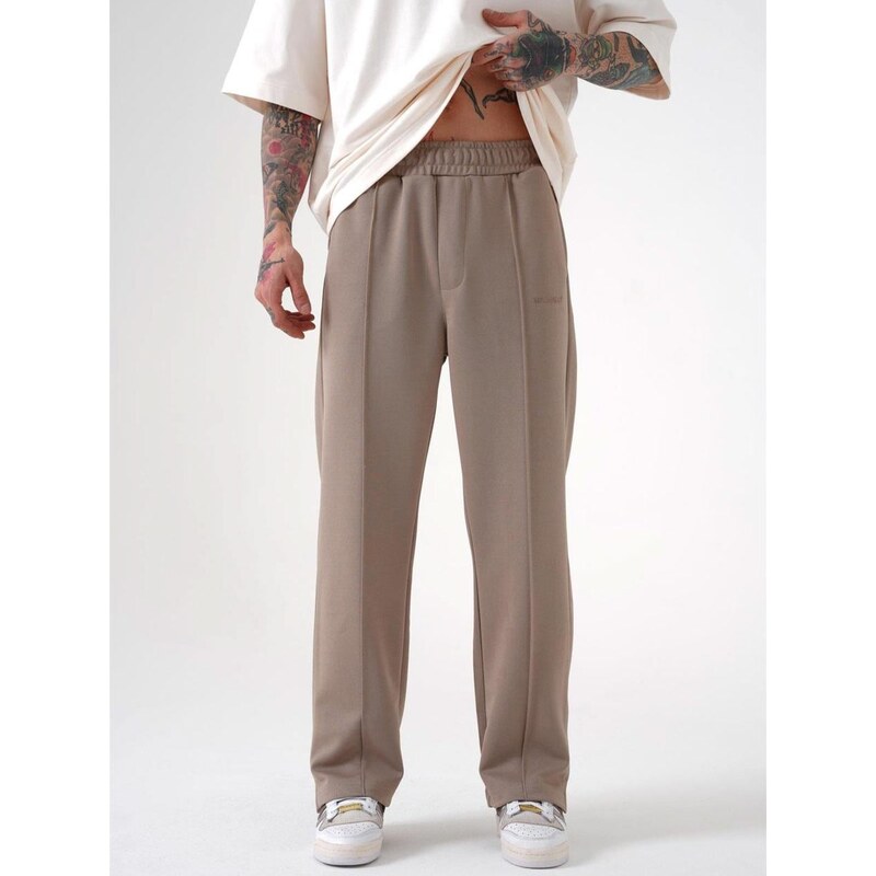 Pánské béžové tepláky Machinist Premium Relaxed Baggy Sweatpants
