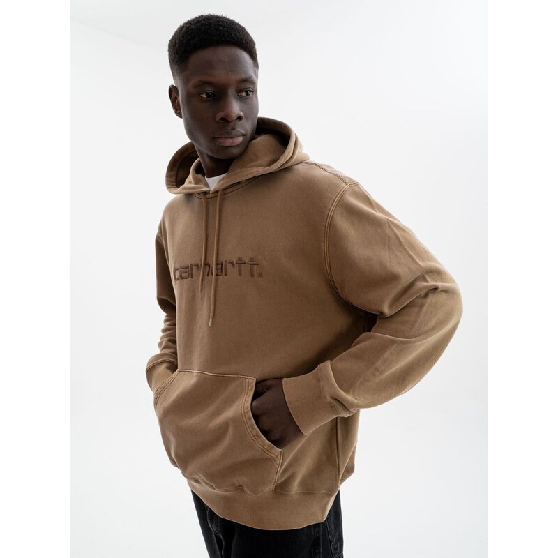 Pánská mikina s kapucí Washed Brown Carhartt WIP Duster