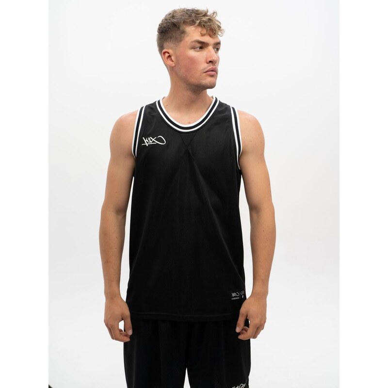 Tílko Sport Mesh Black/White K1X Hardwood Big Hole Mesh Double X
