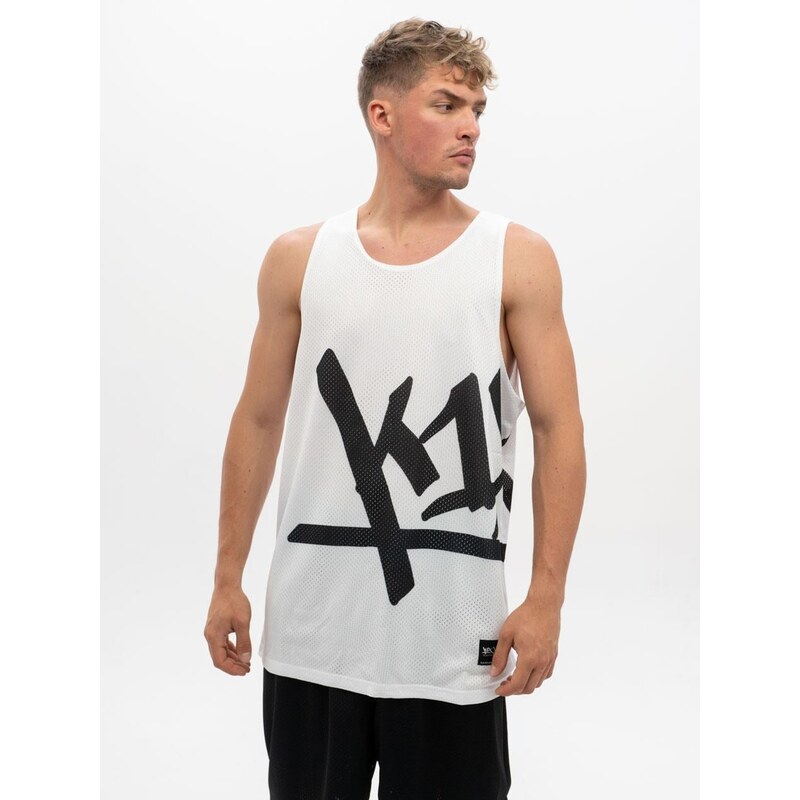 Sportovní dres Tanktop Mesh White / Black K1X Bl Mesh Jersey