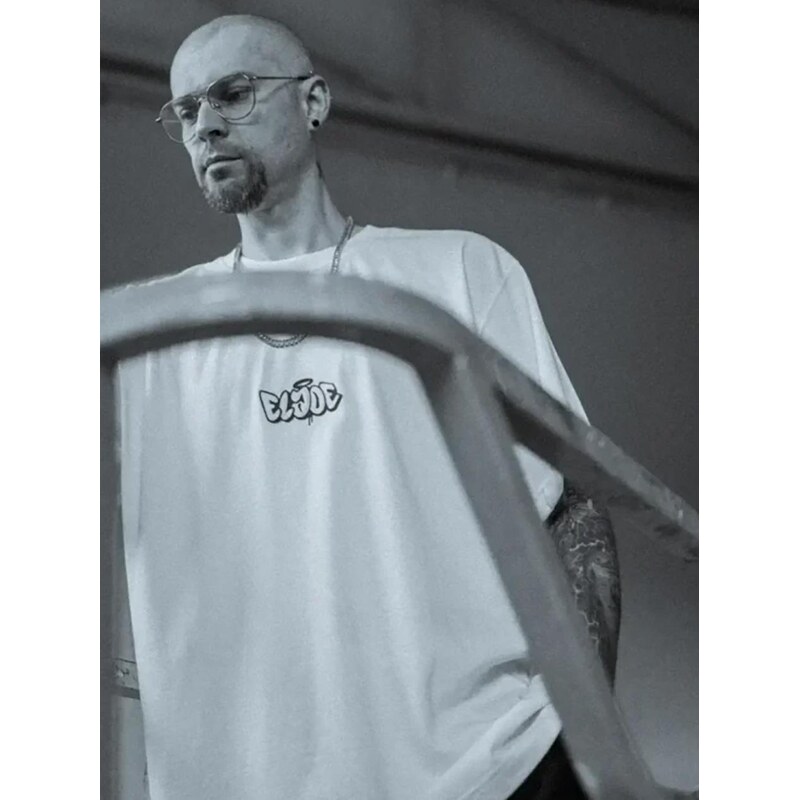 Pánské tričko s krátkým rukávem bílé Elade Throw Up 3D