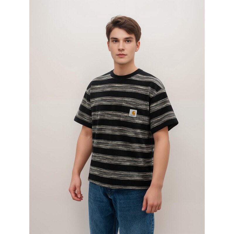 Pánské tričko s krátkým rukávem Black Carhartt WIP Dodson Pocket