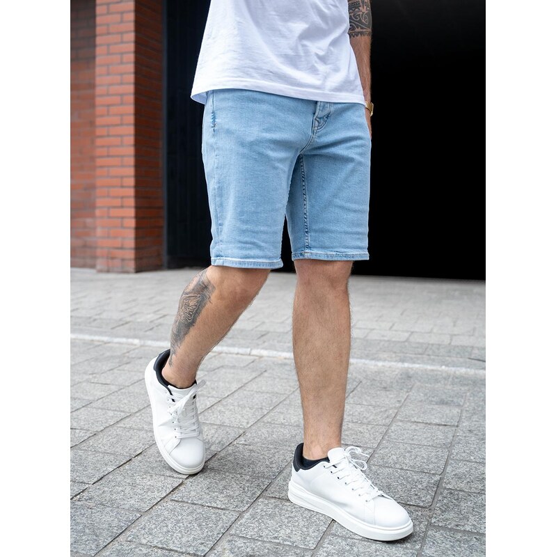Pánské krátké džínové šortky Light Blue MyStars Classic