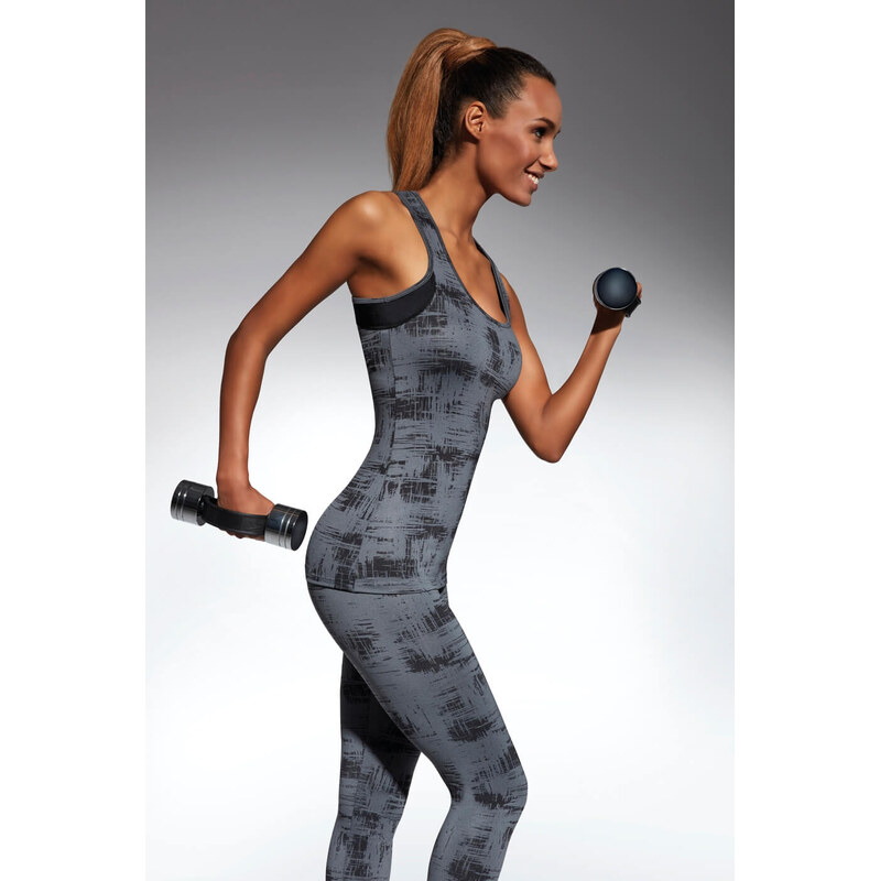 Bas Bleu fitness top Intense-Top 70 šedá 112443569