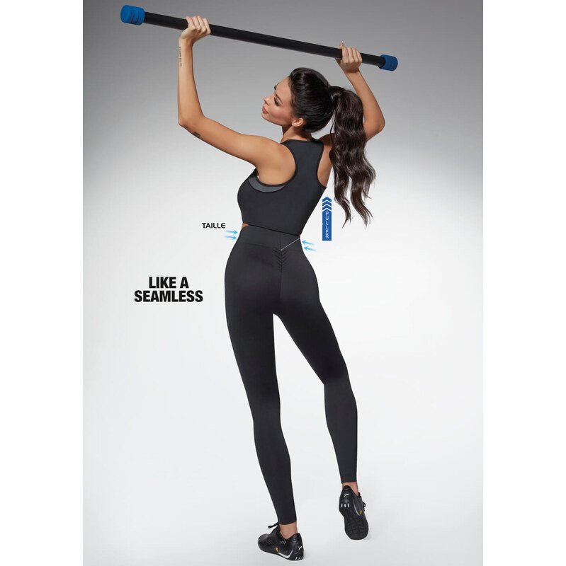 Bas Bleu zeštíhlující legíny na sport Perfectbody černá 112443565