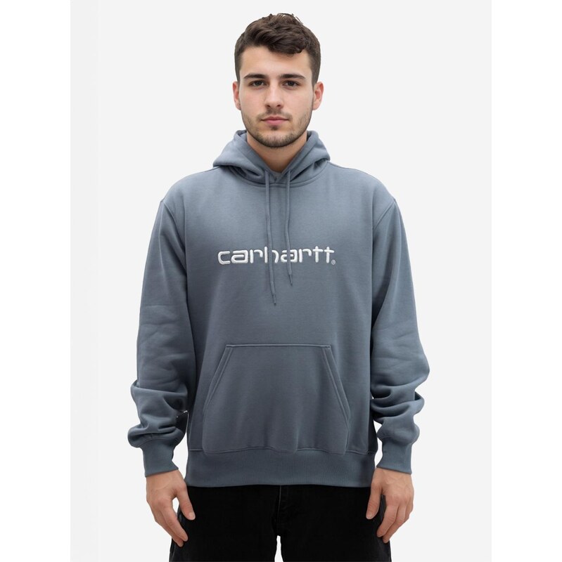 Carhartt WIP mikina s kapucí Carhartt Grey / White