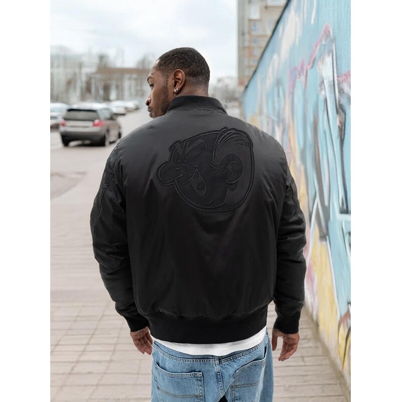 Smerfy Pánská bunda Bomber Black / Black Šmoulové Gargamel