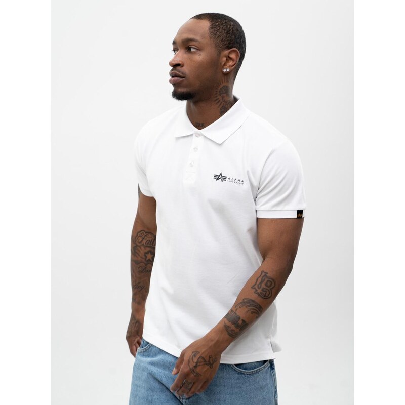 Pánská polokošile s krátkým rukávem White Alpha Industries Basic