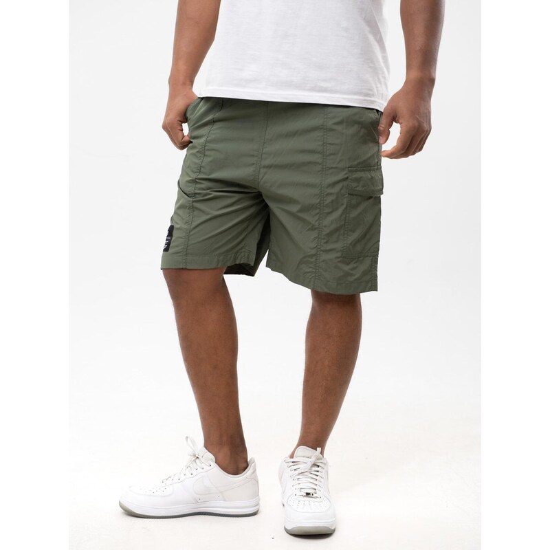 Alpha Industries Nylonové krátké šortky Olive White