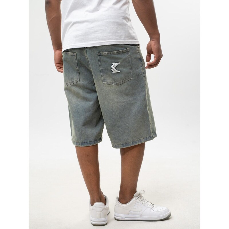 Pánské krátké džíny Baggy Shorts tmavě světle modré Karl Kani OG